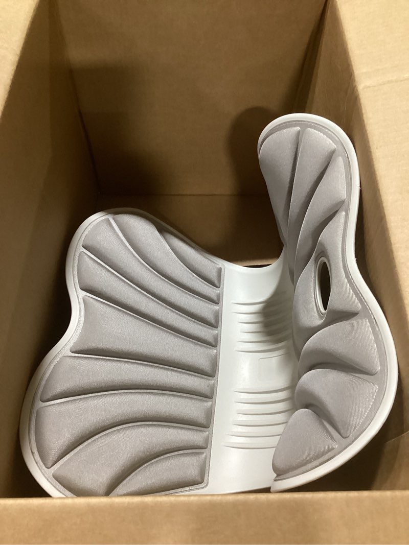 Condition photo showing As Is for Lumbar Back Support for Chair, Ergonomic Cushion Lumbar Support Pillow for Office Chair Car, Reading Chair Office Chair Back Support Cushion, Back Straightener Posture Corrector for Women Men B Black