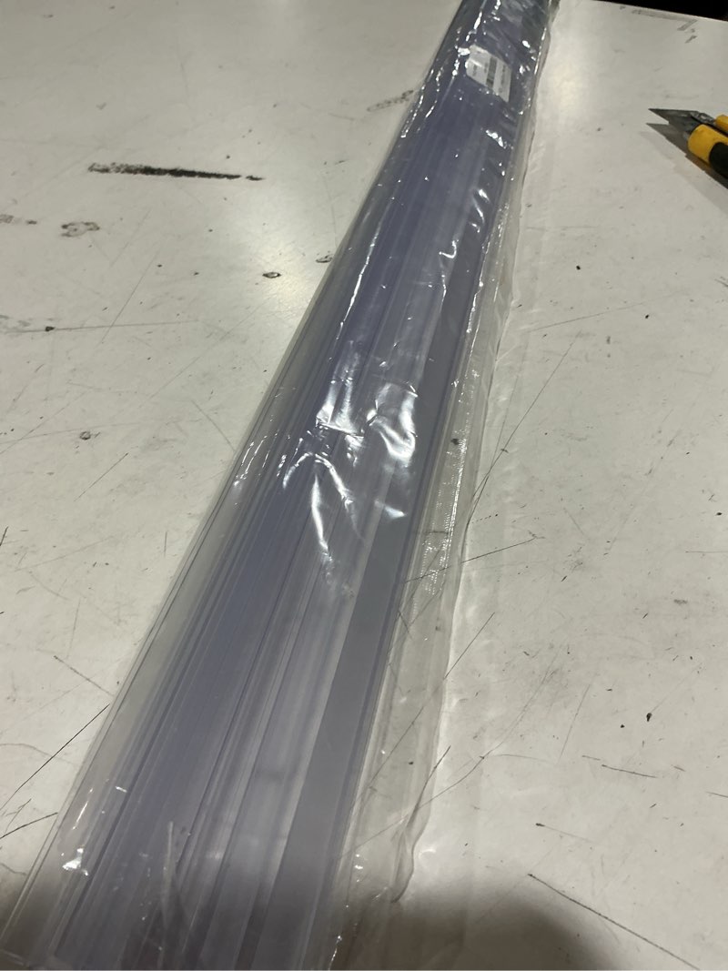 Condition photo showing New/Like New for 4 pack frameless shower door bottom seal, 1/4 x 39 clear pvc shower seal strip for 1/4 inch glass shower door stop shower leaks 1/4“x38”