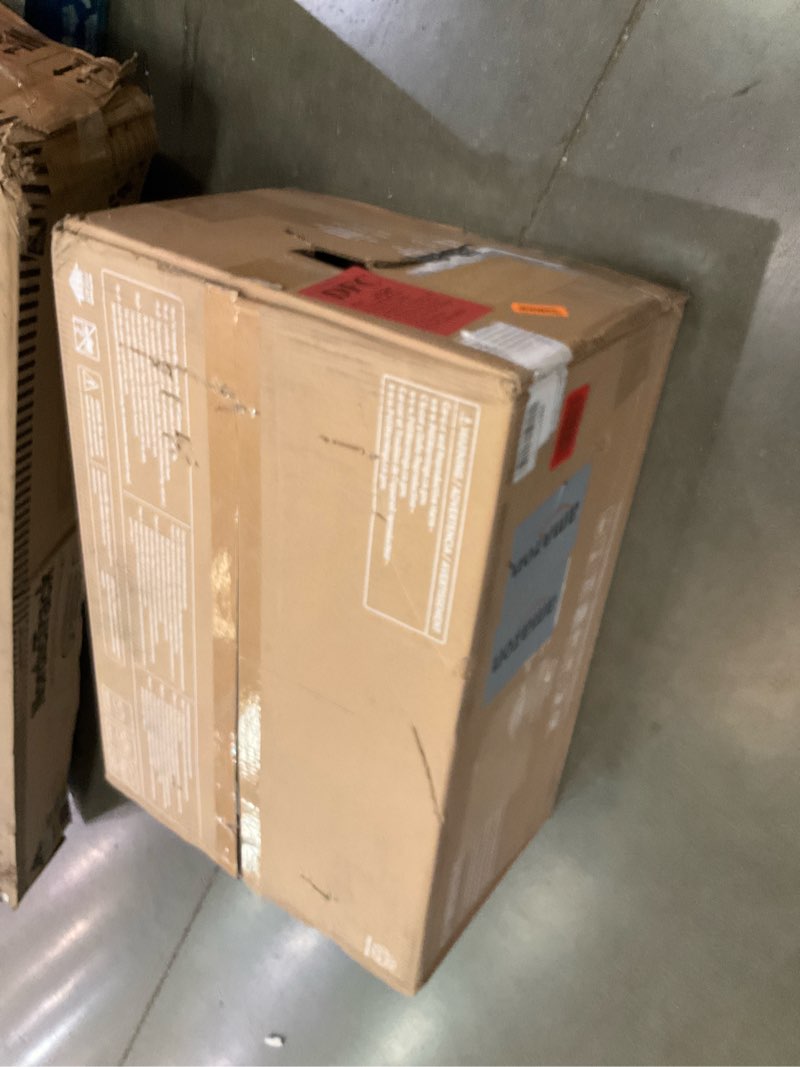 Condition photo showing As Is for SAMSUNG 1.1 Cu Ft Smart SLIM Over the Range Microwave Oven w/ 550 CFM Hood Vent, Wi-Fi, Voice Control, LED Light Bar, Sensor Cook, 1100 Watt, ME11A7710DS/AA, Fingerprint Resistant Stainless Steel