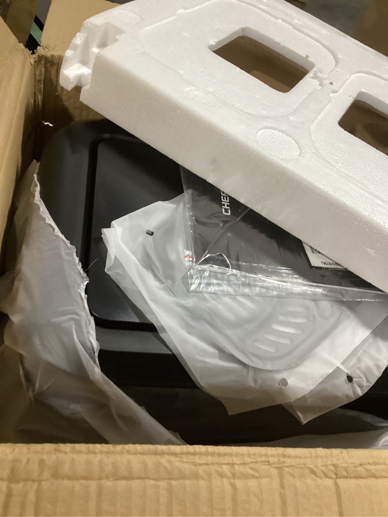 Condition photo showing As Is for Chefman Crema Supreme 15 Bar Espresso Machine with Milk Frother, Barista Steam Wand, Professional Coffee Maker with Coffee Grinder, 30 Grind Settings, 3L Removable Water Tank - Stainless Steel