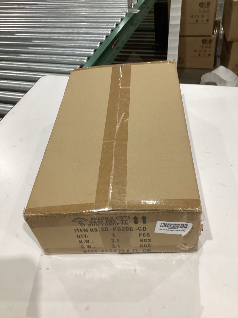 Condition photo showing New/Like New for 6 Lights Gold Wagon Wheel Chandelier, Modern Golden Pendant Lights Fixtures for Living Room, Bedroom, Entryway, Foyer, Haning Light with 18.1", E26 Bulbs.