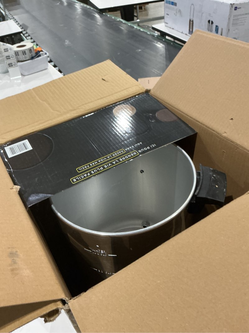 Condition photo showing As Is for west bend 33600 coffee urn commercial highly-polished aluminum nsf approved features automatic temperature control large capacity with fast brewing and easy clean up, 100-cup, silver