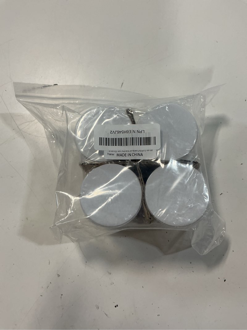 Condition photo showing Good Condition for 4" self adhesive bed and furniture risers,steel bed riser to heavy furniture or beds self-adhesive chair table risers,round white round white 2.36"x4"