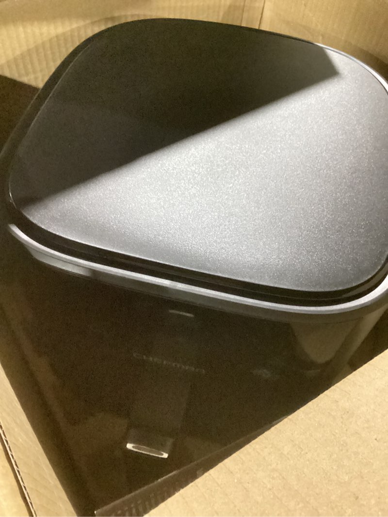 Condition photo showing New/Like New for chefman air fryer – 6 qt compact airfryer for quick & easy meals in minutes, features hi-fry technology for extra crisp, touchscreen controls with 4 presets, nonstick & dishwasher safe basket - black black 6 quart