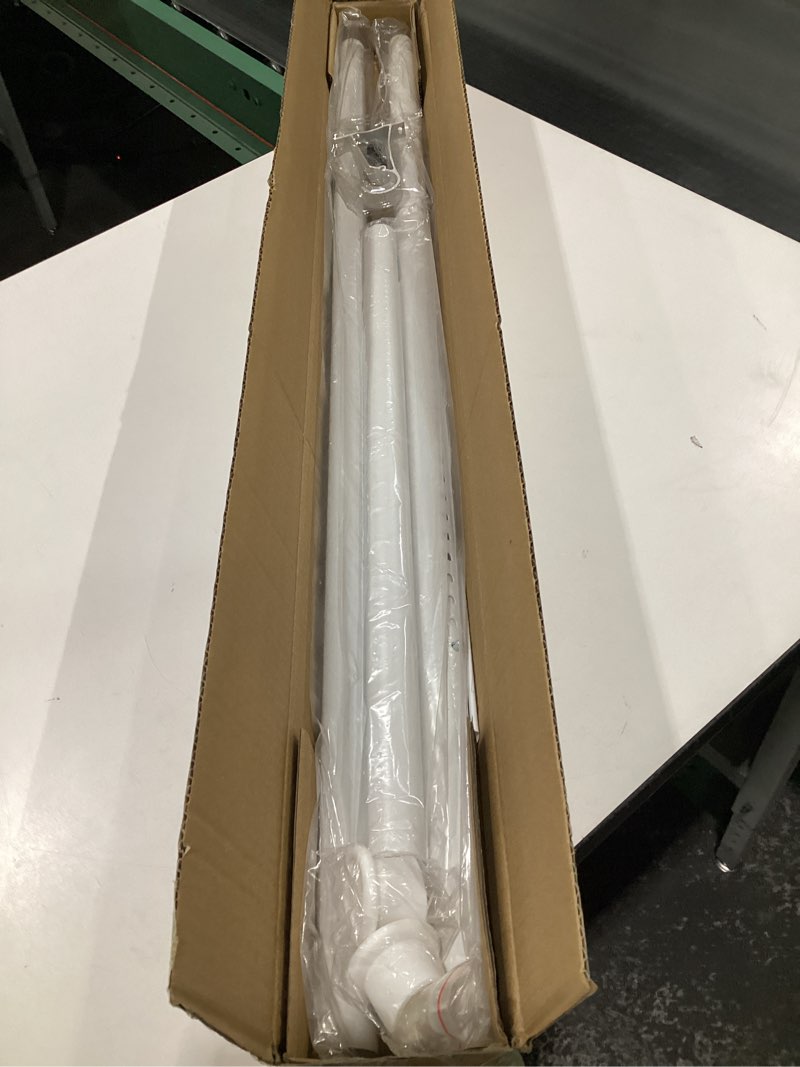 Condition photo showing Good Condition for Tension Curtain Rod 64-120 Inches, Heavy Duty Tension Rod for Windows, No Drilling Adjustable Curtain Rod for Patio, Renter Friendly Pressure Curtain Rods for Room Divider, Outdoor, White, SIMILAR TO STOCK PHOTOS