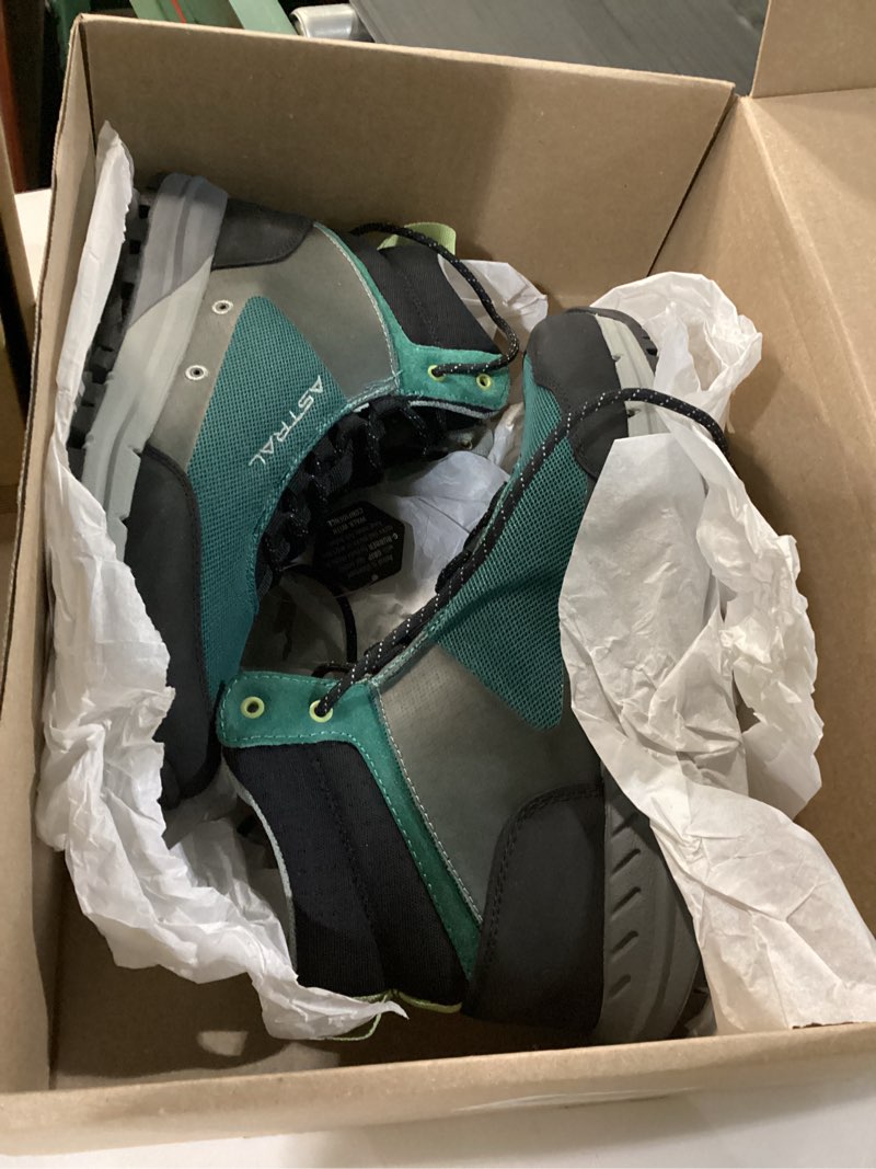 Condition photo showing New/Like New for astral tr1 merge 2.0 hiking boots - men's & women's lightweight, breathable trail & water shoes for hiking & backpacking 10.5 women/9.5 men pacific teal