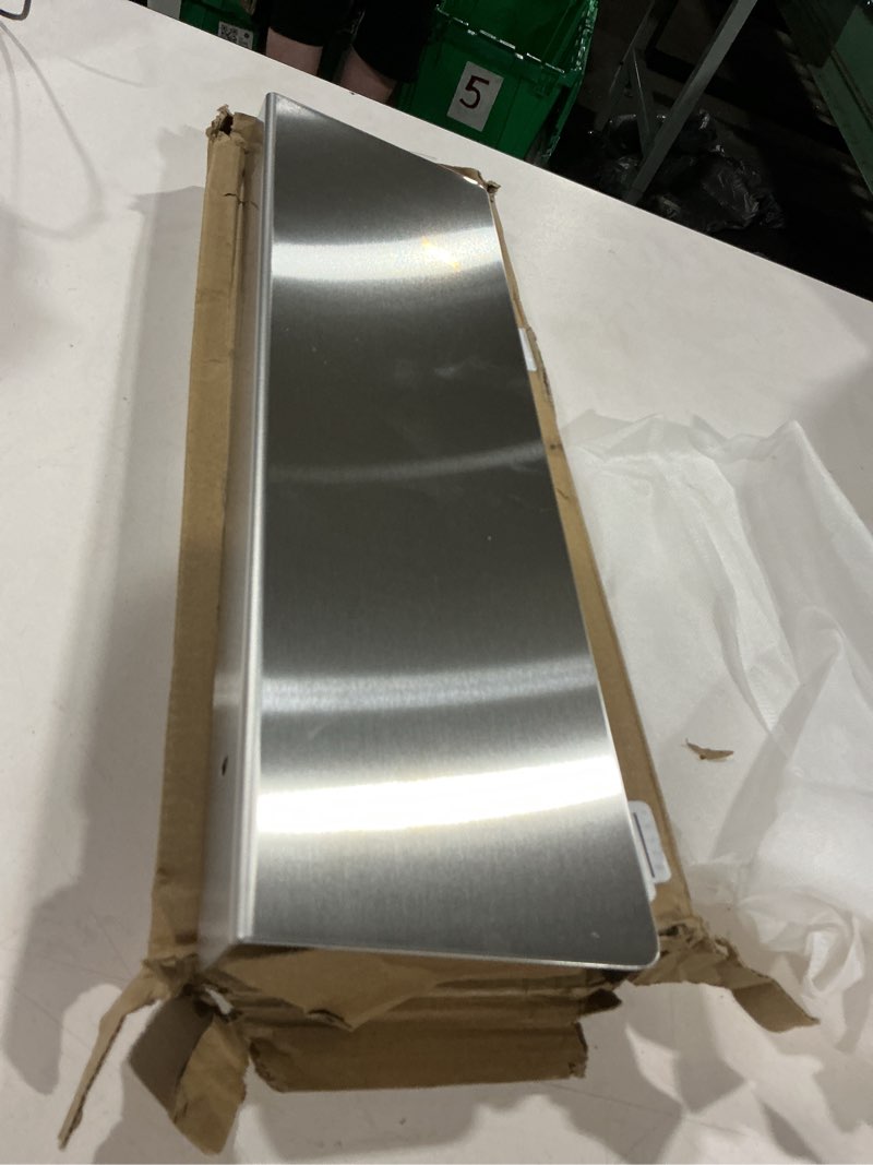 Condition photo showing Good Condition for 16inch stainless steel wall mounted floating shelf drilling or shelf adhesive modern room decor wall shelf floating shelf for bathroom bedroom decor brushed 16inch