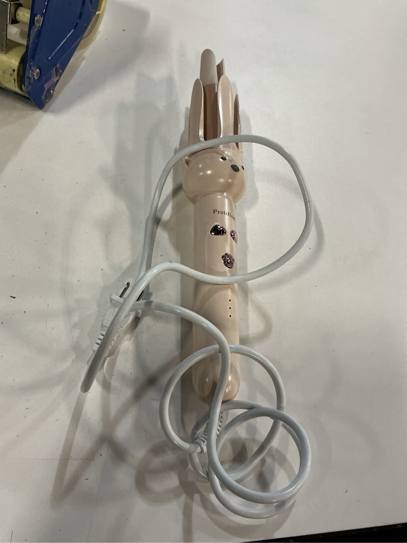 Condition photo showing Good Condition for pretihom automatic rotating curling iron - 1.1 inch (28mm) curling wand for beach waves, anti-scald, anti-tangle, ceramic coating, dual voltage, hair curler for women, all hair types