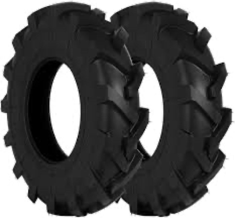 upgraded 4.80 4.00-8 tires tubeless, 672lb capacity each, 16'' turf tire compatible with j ohn deere