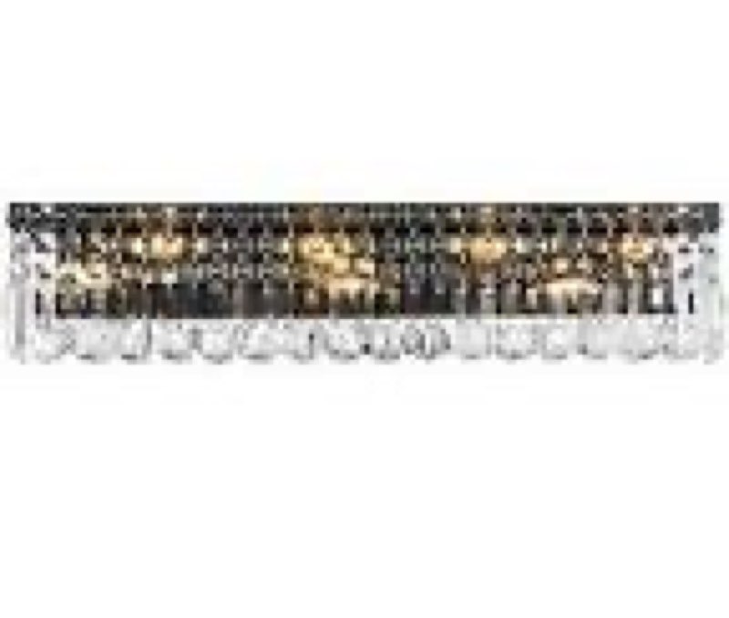 Elegant Lighting Maxime 7 Light 6" Tall Wall Sconce with Clear Royal Cut Crystals