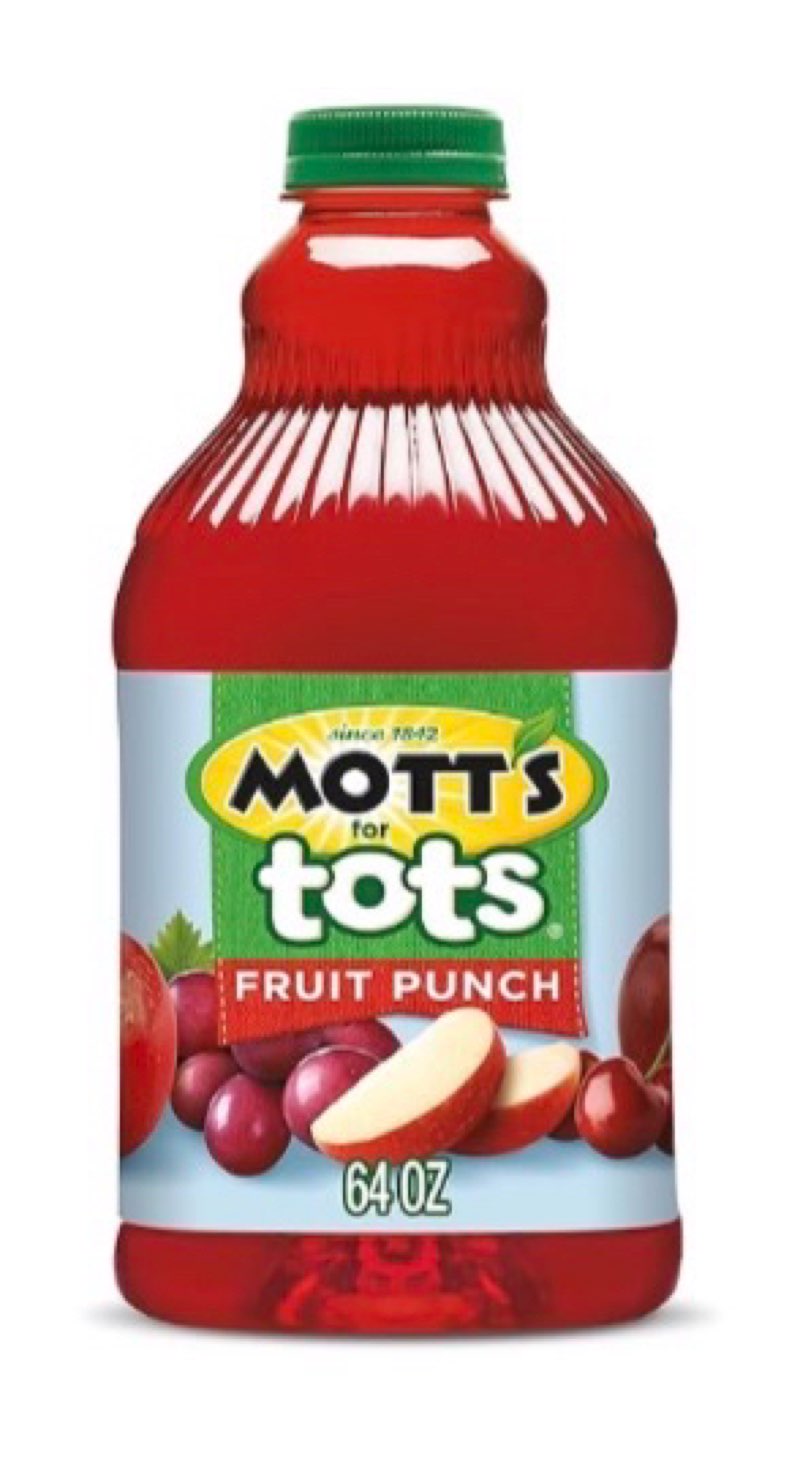 BB: OCT 17 2025 Mott's for Tots Fruit Punch, 64 fl oz bottles (Pack of 8)
