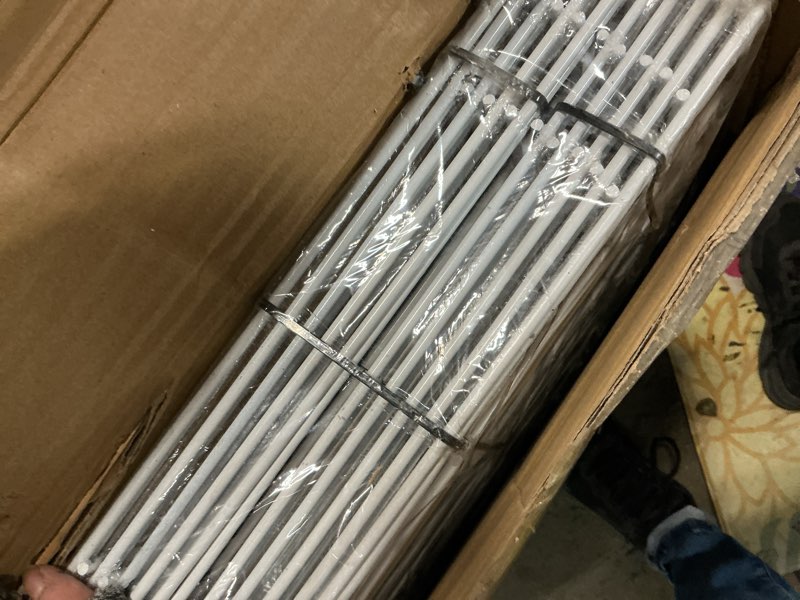 Condition photo showing Good Condition for 24x15-inch no dig animal barrier fence, 20 pack white dig protective fence with 2 inch spike spacing, dog/rabbit/groundhog underground defence, for outdoor garden patio 20 pack 24x15-inch white