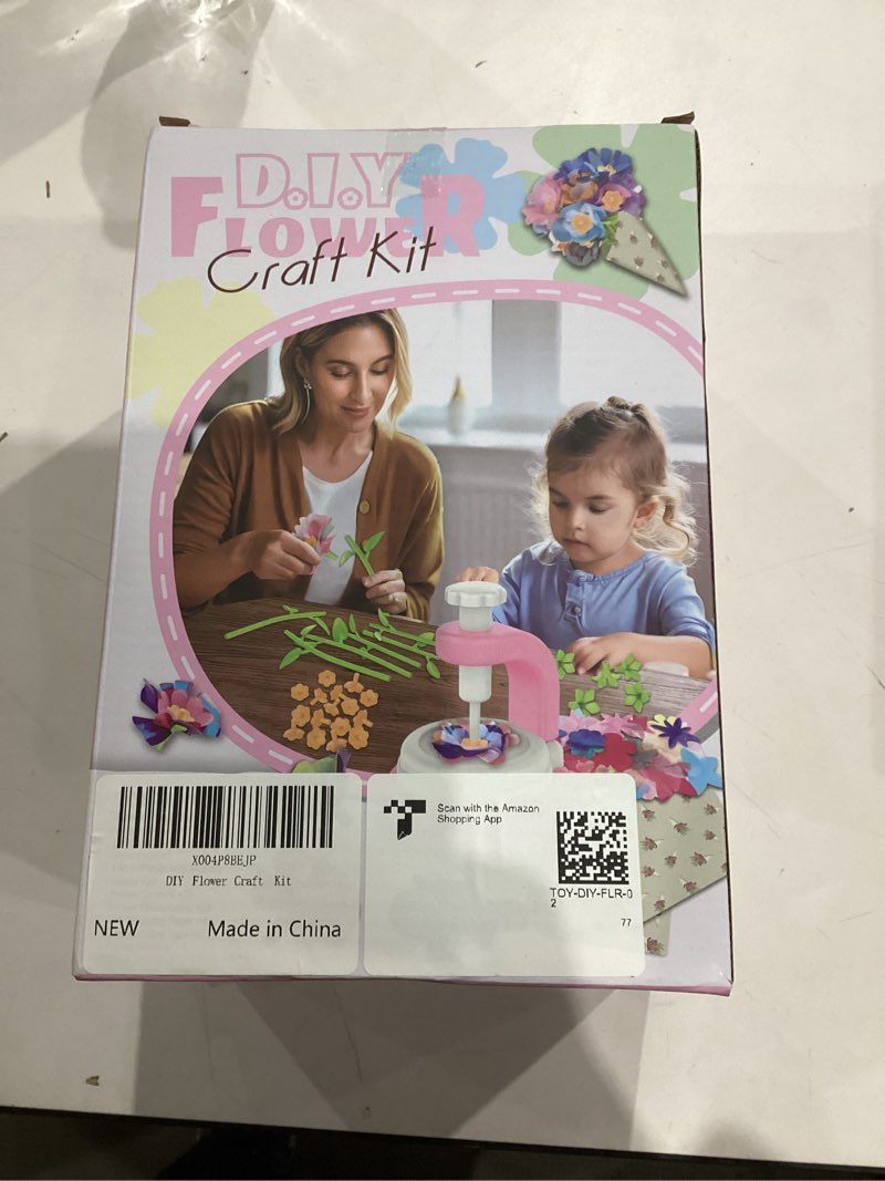 Condition photo showing New/Like New for odjas Fabric Flower Toys, DIY Craft Bouquets Kits Toys for Kids - Flowers Maker Toy, Build Your Flower Bouquet, Arts & Gifts for 4 5 6 7 8 Ages Toddler Gir (Pink)