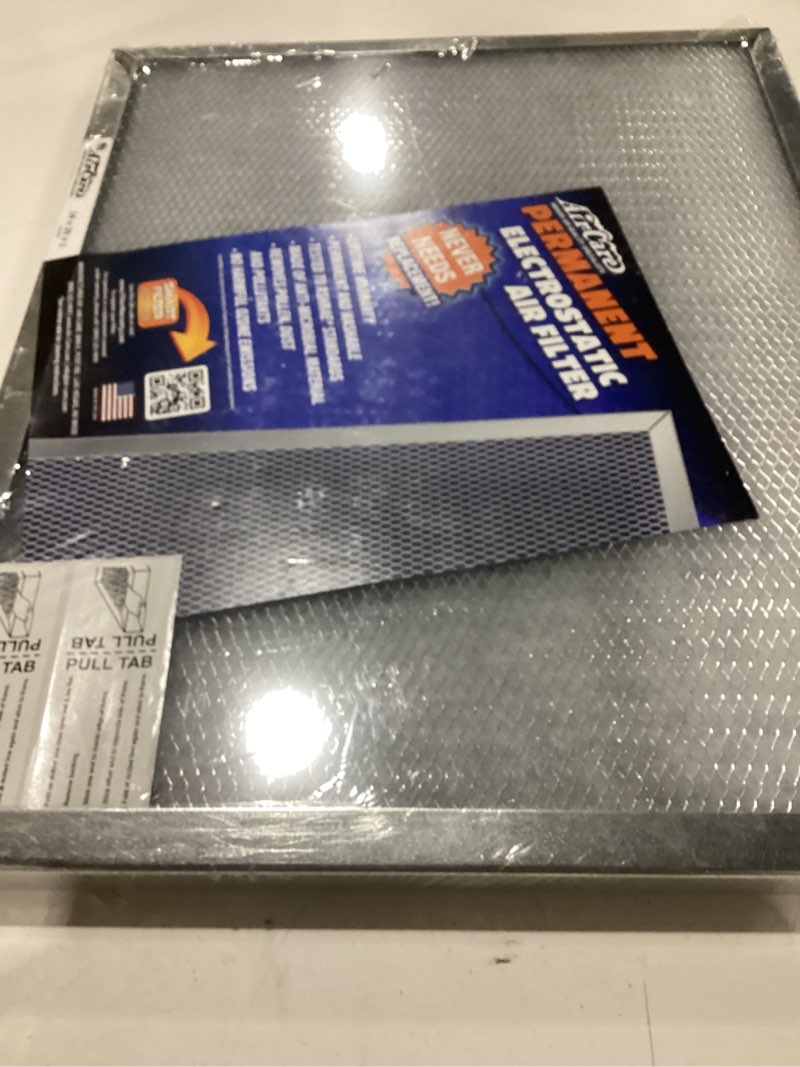 Condition photo showing New/Like New for air-care 16"x20"x1" permanent washable electrostatic air filter epa registered merv 8 rating
