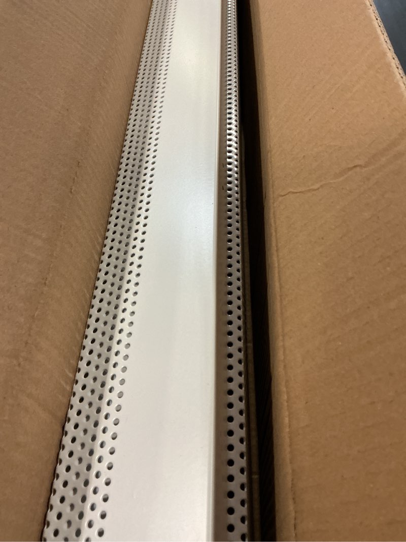 Condition photo showing Good Condition for 3ft-6ft baseboard heater cover, galvanized steel decorative baseboard heater covers with left and right end covers, easy slip-on baseboard covers for hydronic home heating systems, white 3-6ft-non-fixed