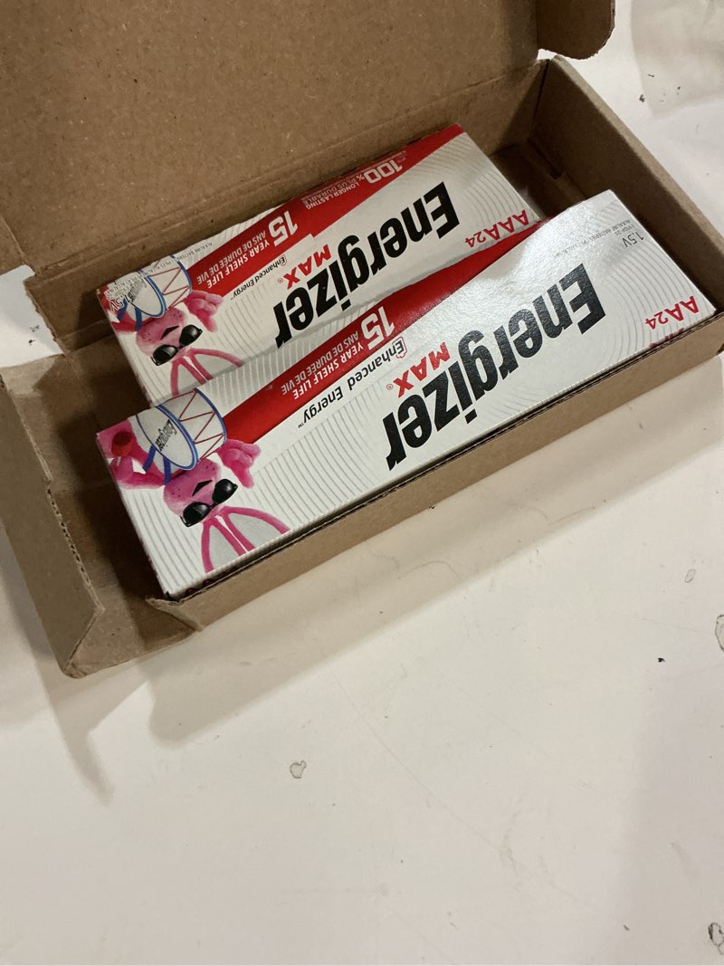 Condition photo showing New/Like New for energizer aa and aaa batteries, 48 count, combo pack contains 24 max double a and 24 max triple a batteries aa/aaa combo