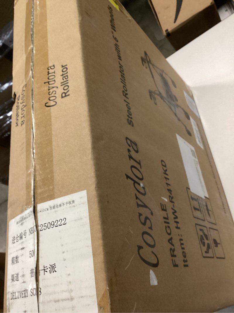 Condition photo showing New/Like New for Cosydora Walkers for Seniors, Foldable Rollator Walkers with Seat, 6" All-Terrain Wheels, 350 lb Weight Capacity, Adjustable Handles and Seat Height, Lightweight Rolling Walker, Shimmer Green