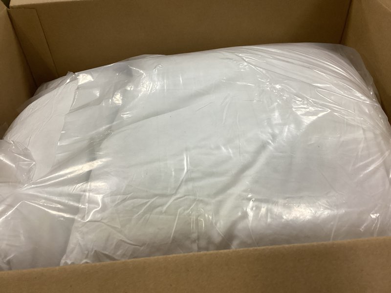 Condition photo showing As Is for MIULEE 20x20 Pillow Inserts, Firm and Fluffy Decorative Square Throw Pillows for Couch Sofa Bed, Down Alternative with 100% Cotton Cover Pack of 2 2 20x20 Inch