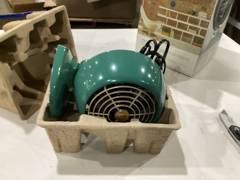 Condition photo showing Good Condition for Vornado VFAN™ Mini Fan, Classic Vintage Fan, Retro Metal Air Circulator, For Desk & Bedside, 2 Speeds, Adjustable Tilt, Personal Cooling with Targeted Airflow, Quiet Fan, Green