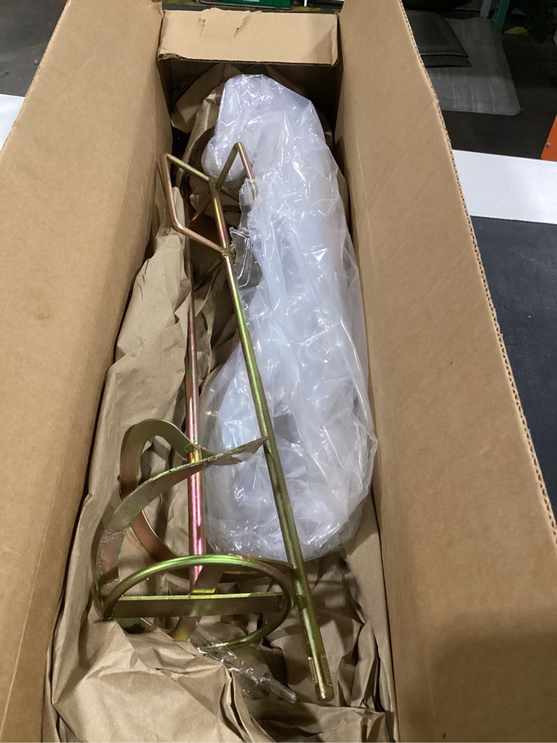 Condition photo showing Good Condition for 2 pcs paint mixer for drill 5 gallon buckets paddle mixer stirrer attachment rustproof zinc plated steel stirring sticks for resin concrete, and more(gold,square handle) gold square handle