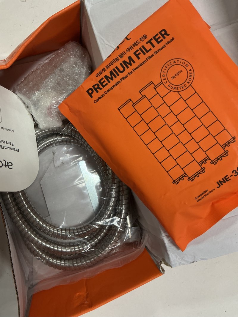 Condition photo showing Good Condition for Premium Filter Shower Rooted in Korea’s Luxury Beauty Culture – Pure Carbon Filters for Softer Skin & Smoother Hair | Composite Filter l 6 Month Advanced Filtration Set (JNE300C-SET-6MO) Chrome