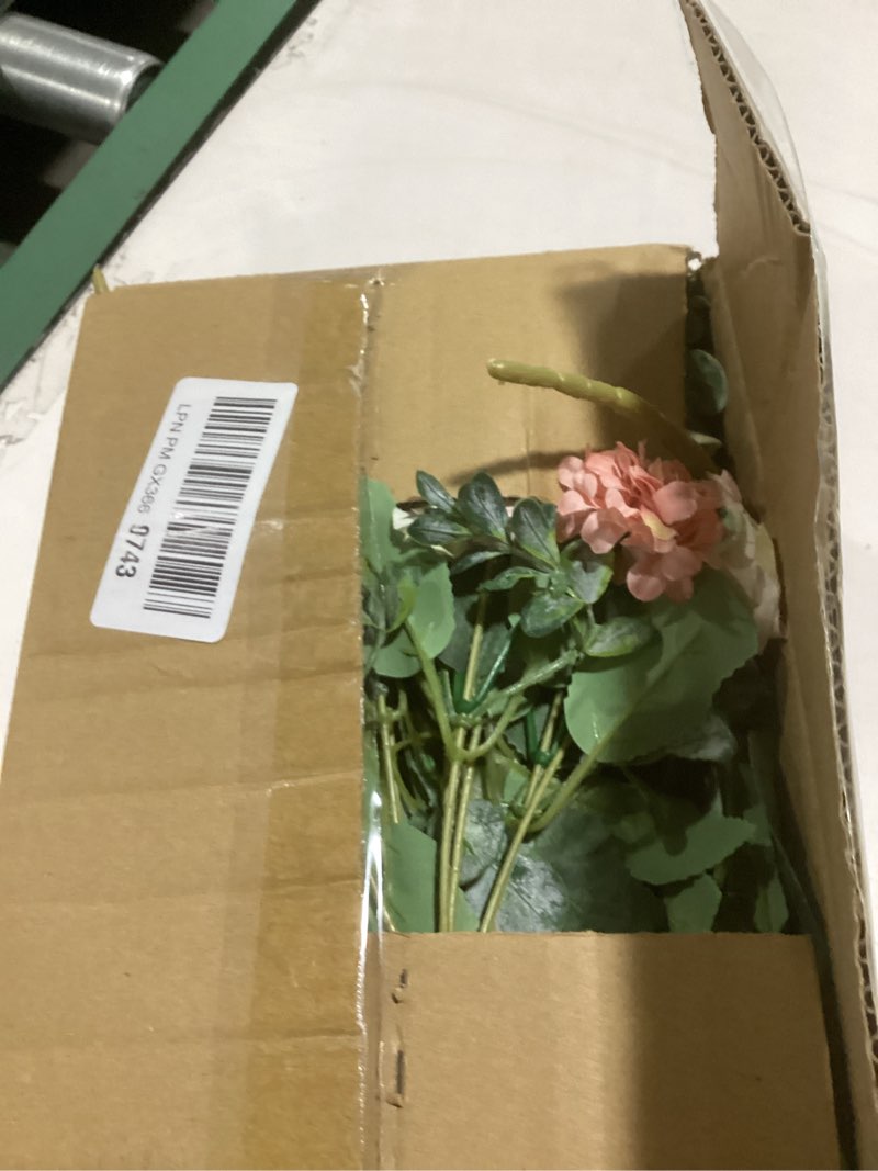 Condition photo showing Good Condition for 8 pack artificial peony flowers, silk peonies flowers fake peonies artificial flowers peonies hydrangea bouquet for centerpiece table wedding party home decor (8, pink + white) pink + white 8