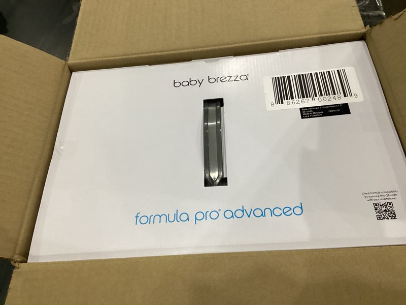 Condition photo showing New/Like New for Baby Brezza New and Improved Formula Pro Advanced Formula Dispenser Machine - Automatically Mix a Warm Formula Bottle Instantly - Easily Make Bottle with Automatic Powder Blending, Charcoal