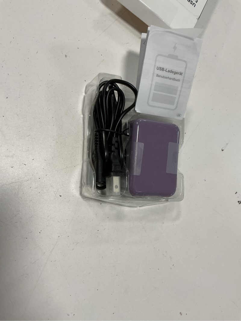 Condition photo showing Good Condition for [2026 Updated] USB C Fast Charger, 100W GaN 6 Port Type C Charging Station Hub Block Cube, USB C Wall Charger Power Strip Adapter Plug for iPad iPhone 17 16 15 14 Pro Max Pixel Note Galaxy, 5ft Cord D-Purple 100W