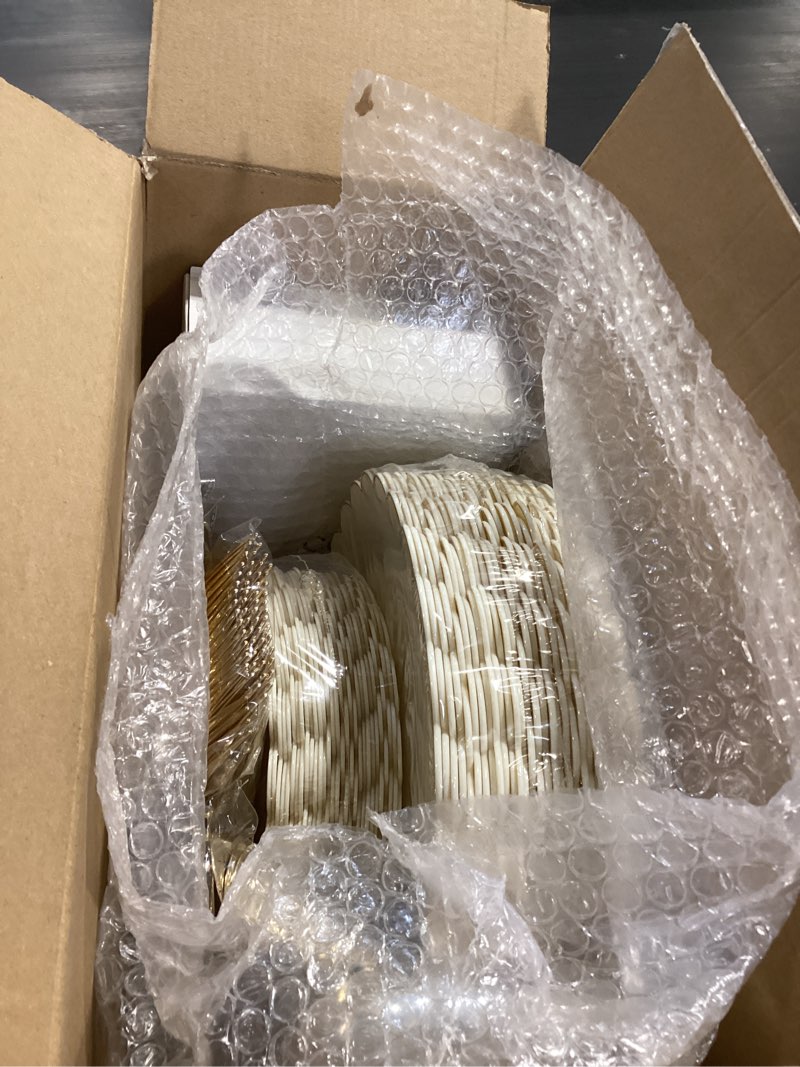Condition photo showing Good Condition for liyh 210 pcs ivory plastic plates scalloped plastic plates disposable dinnerware set cream gold scalloped plate include plate gold silverware napkins cup for birthday valentine's day 30 guests beige with gold