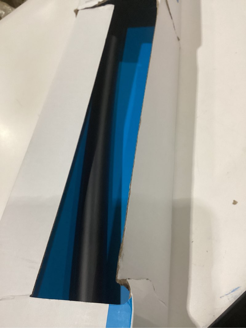 Condition photo showing As Is for MISSING HARDWARE iDesign Curved Metal Shower Curtain Rod, Adjustable Customizable Curtain Rod for Bathtub, Stall, Closet, Doorway, 41-72 Inches, Matte Black,79077