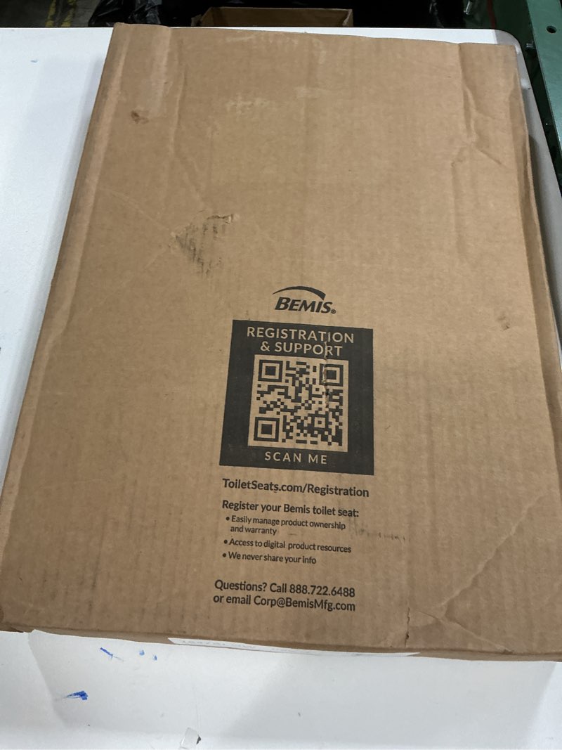 Condition photo showing New/Like New for Mayfair Cassel Slow Close Toilet Seat, Easy Clean, Non Slip Premium Wood Seat, Easy Install, Made in USA, Elongated, Bone Seat Elongated