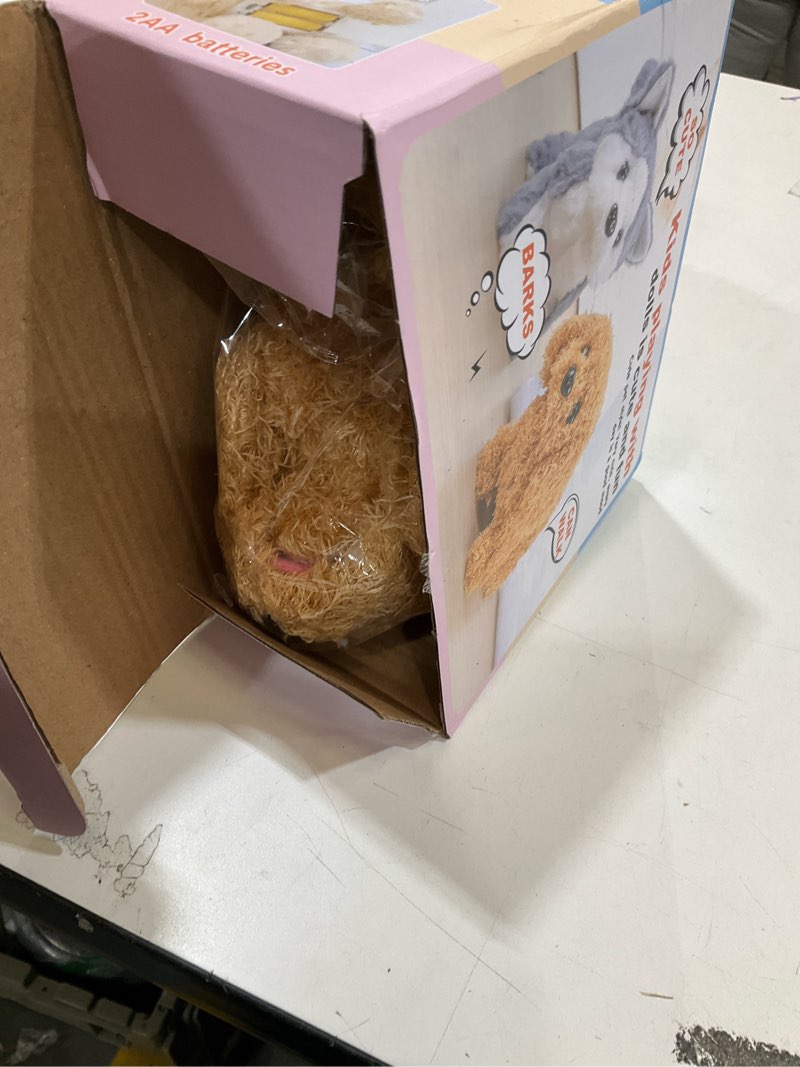 Condition photo showing Good Condition for Plush Teddy Toy Puppy Electronic Interactive Dog - Walking, Barking, Tail Wagging, Stretching Companion Animal for Kids Toddlers Teddy Dog