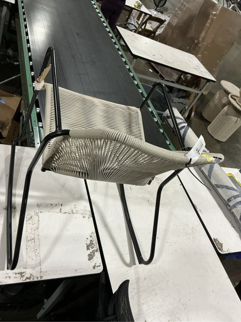 Condition photo showing Good Condition for fisher stack & wicker outdoor patio chair, rocking chair gray - threshold™: weather-resistant, no assembly required