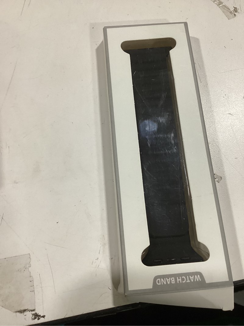 Condition photo showing New/Like New for Magnetic Sport Bands for Apple Watch Band 40mm 38mm 41mm 42mm 44mm 45mm 46mm iWatch bands for Women Men,Silicone Loop Strap Wristband for Apple Watch Series 11 10 9 8 7 6 5 4 3 SE 3/2nd Ultra/3/2 49mm 01-Black 44mm 45mm 46mm 49mm 42mm(series 3 2 1)