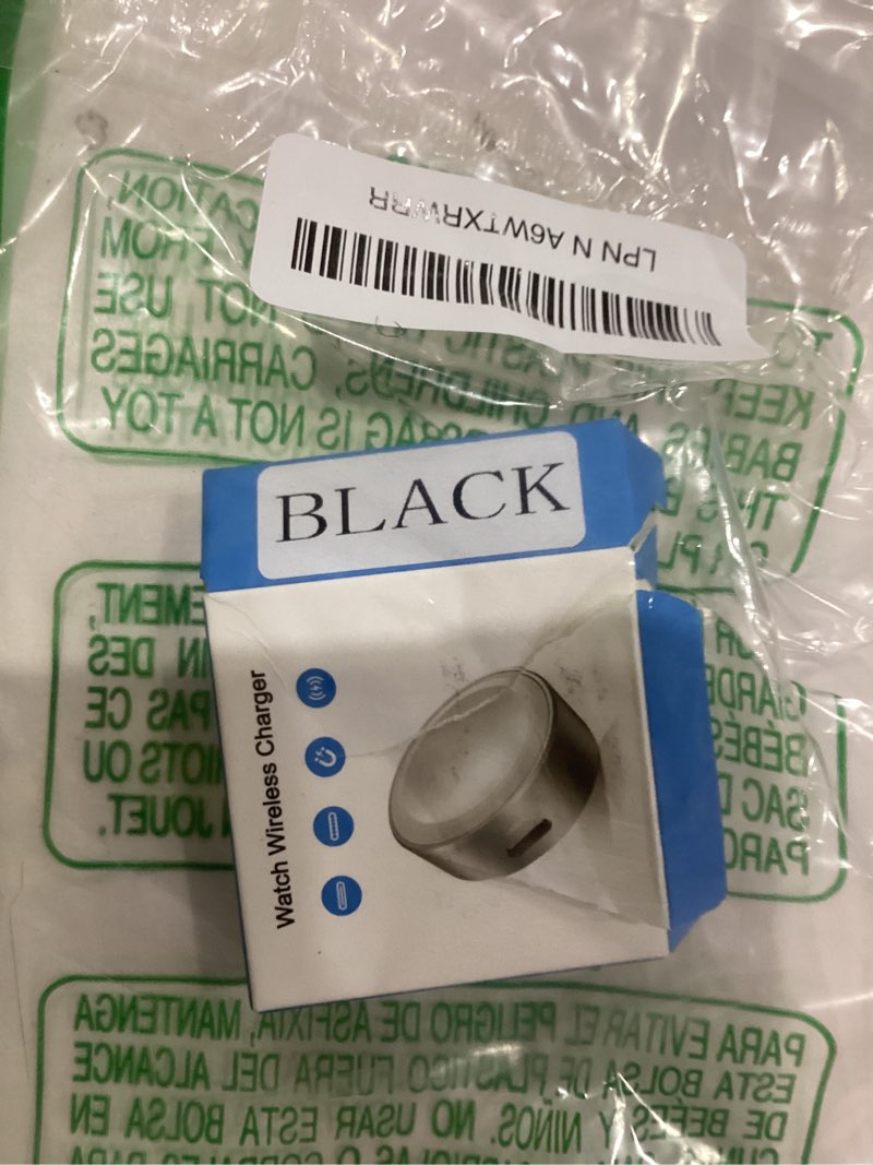 Condition photo showing Good Condition for elebase for 5w apple watch 11 usb c charger,magnetic usbc apple watch charging adapter,wireless iwatch charger dock type c & iphone power port for i watch series 10 9 8 7 6 ultra se 3,42/46/44mm,tesla black