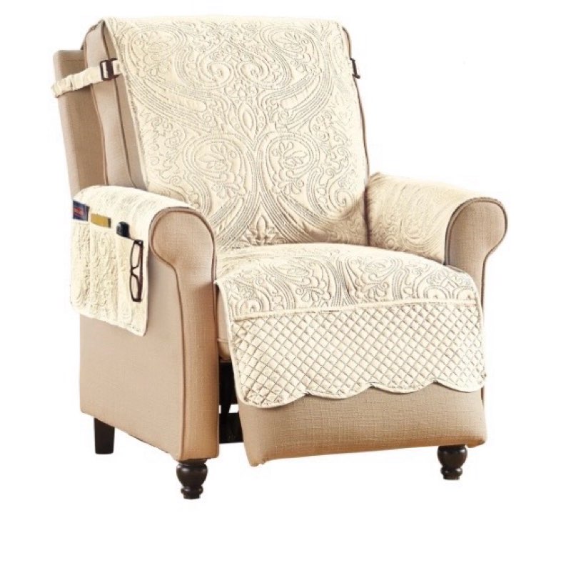 Luxe Quilted Furniture Cover with Arm Cover Pocket