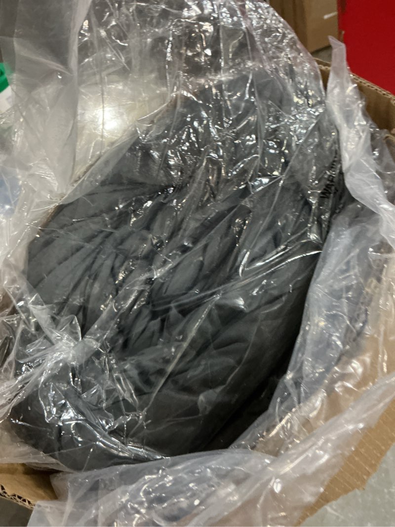 Condition photo showing New/Like New for hymokege queen comforter set seersucker 7 pieces, all season luxury bed in a bag for bedroom, bedding set with comforters, sheets, pillowcases & shams, dark grey queen(88"x 88") dark grey