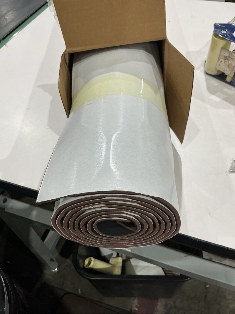 Condition photo showing Good Condition for 43.31" /37.7" new hexagon eva self-adhesive boat flooring and decorative fish for yacht pool boat flooring sheet thick non-skid mat black and dark brown 102.3"l x 37.7"w x 0.2"th