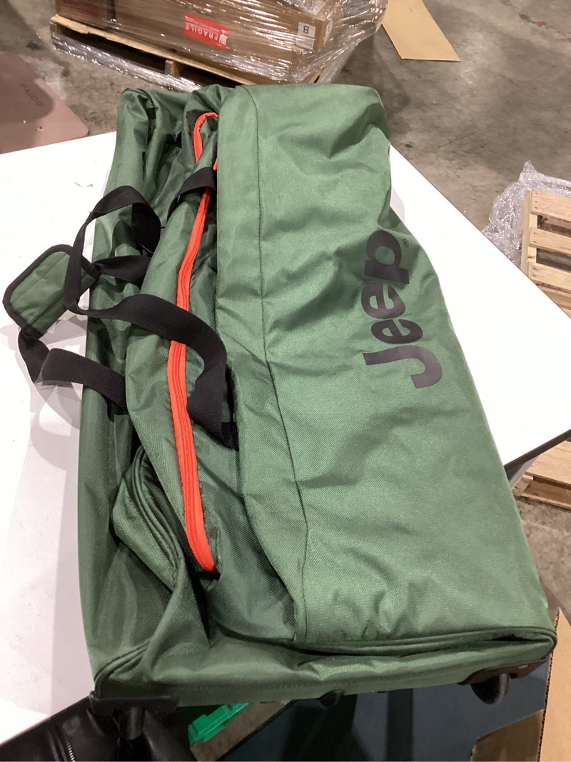 Condition photo showing Good Condition for jeep js009d two wheel rolling travel duffle bag