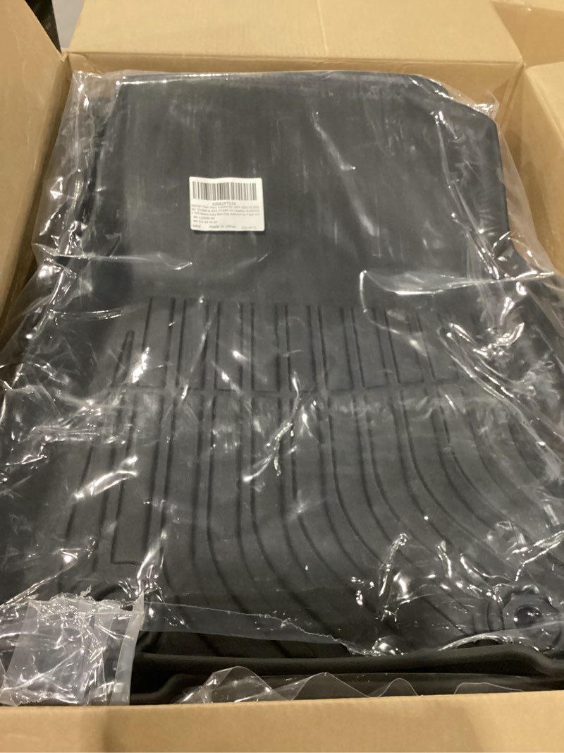 Condition photo showing Good Condition for floor mats custom for 2019-2024 es es350/ es300h & 2025 es300h all weather protection tpe heavy duty non-slip automotive floor liners fits front& 2nd row full set accessories, black 11) for es 2019-2025