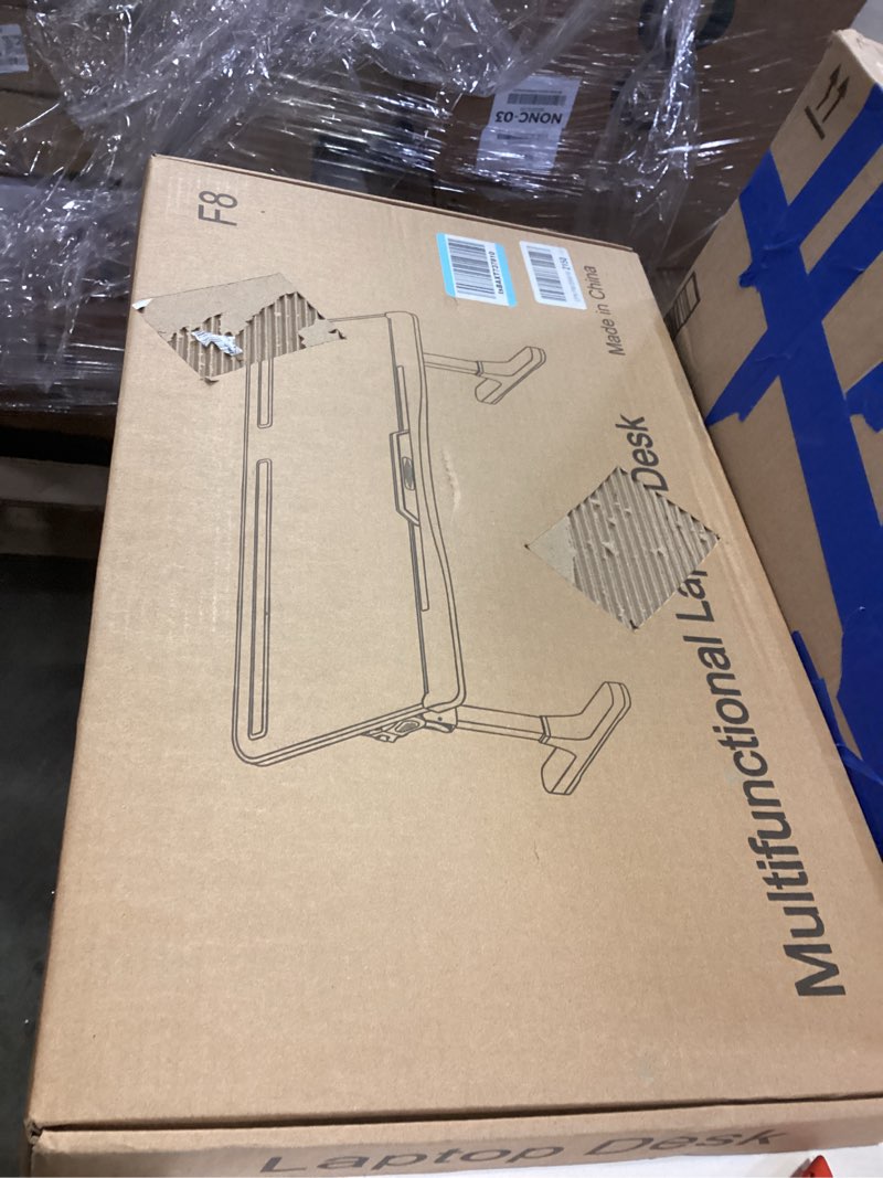 Condition photo showing New/Like New for Laptop Bed Tray Desk with Adjustable Heights and Angles, Upgraded-Sturdy Foldable Lap Desk for Bed/Couch/Floor (NO Drawer, Black) Black Large (13.4"x23.6")