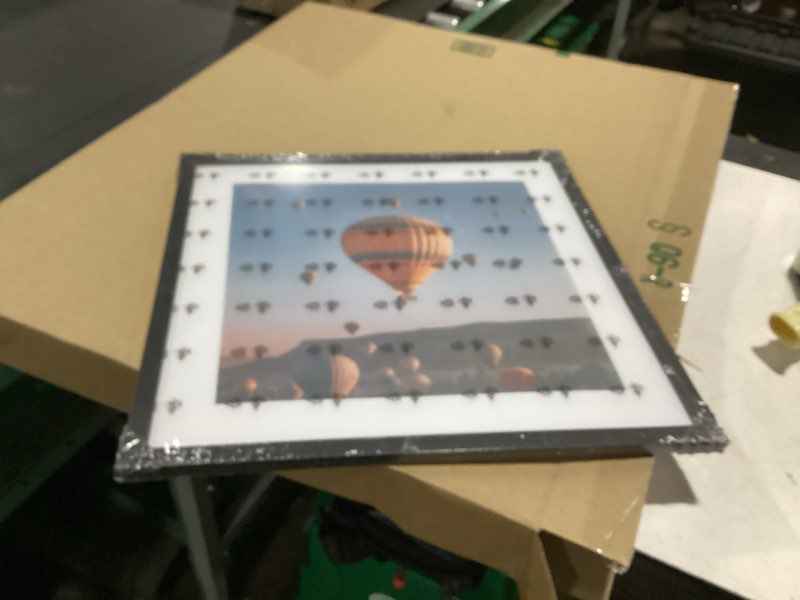Condition photo showing Good Condition for jcjmy 20x20 picture frame black with 16x16 mat, display photo 16x16 with mat or 20 x 20 without mat, wall hanging large 20x20 poster frame with shatter resistant plexiglass, black black 20x20 inch