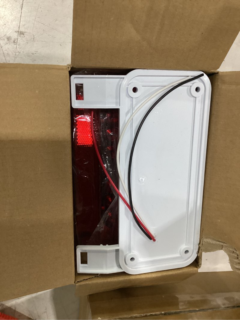 Condition photo showing New/Like New for trailer light kit 2-pack, led rv camper tail lights — ip67 waterproof 12v, 4-in-1 stop brake turn signal with license plate light, surface mount, left & right for trailer truck rv camper snowmobile