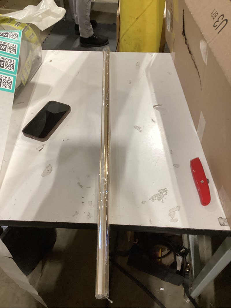 Condition photo showing New/Like New for Aluminum Peel and Stick L Molding Corner Guards with 90° Angle for Wall Door Frame Cabinet Baseboard Protection and Decoration, 35.4in x 0.8in (3Pcs) Matte Gold 35.4in x 0.8in