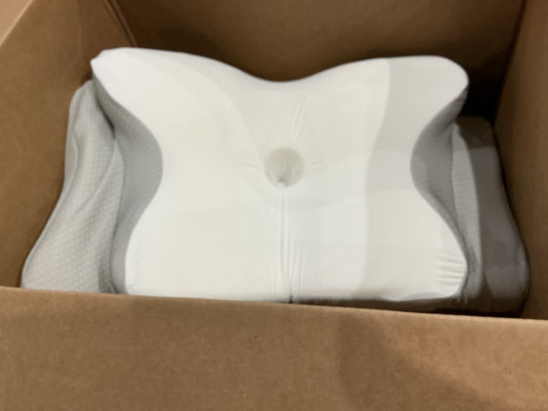 Condition photo showing Good Condition for ultra pain relief cooling pillow for neck support, adjustable cervical pillow cozy sleeping, odorless ergonomic contour memory foam pillows, orthopedic bed pillow for side back stomach sleeper