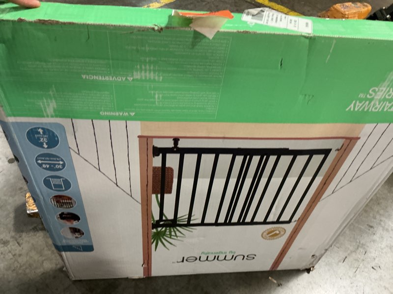 Condition photo showing New/Like New for ingenuity stairway 48w series safety pet and baby gate 30 -48 wide 32 tall - black