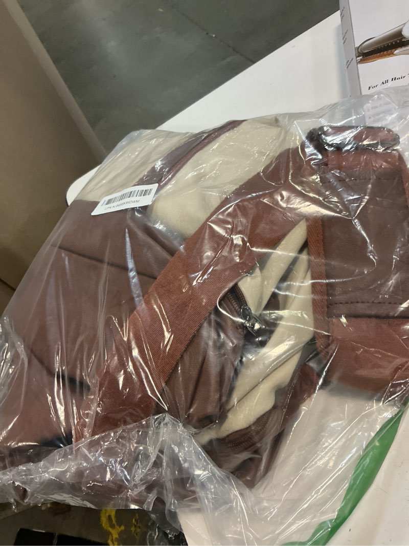 Condition photo showing Good Condition for weekender overnight bag carry on bag travel bag with shoe pouch color white