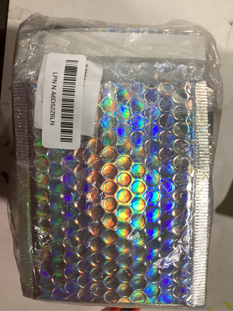 Condition photo showing item condition for ddseexhe 25 PCS Holographic Bubble Mailers,8.5x12 Inch Poly Padded Envelopes,Metallic Bubble Mailers