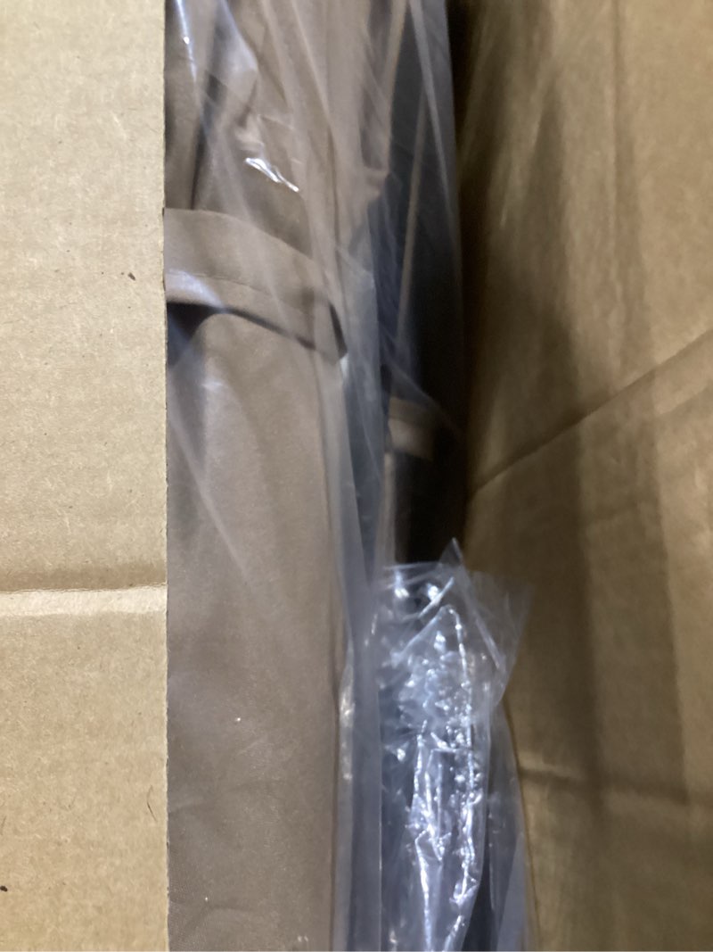 Condition photo showing Good Condition for onbrill 15ft patio umbrella with base included, extra large shade area, double sided rectangle with crank handle for poolside, garden, yard, beige