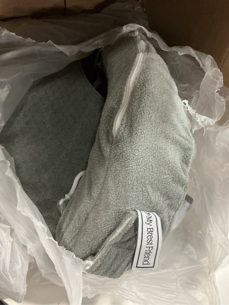 Condition photo showing Good Condition for my brest friend nursing pillow - deluxe - enhanced comfort w/ slipcover - ergonomic breastfeeding pillow for ultimate support for mom & baby - adjustable pillow w/ handy side pocket, evening grey
